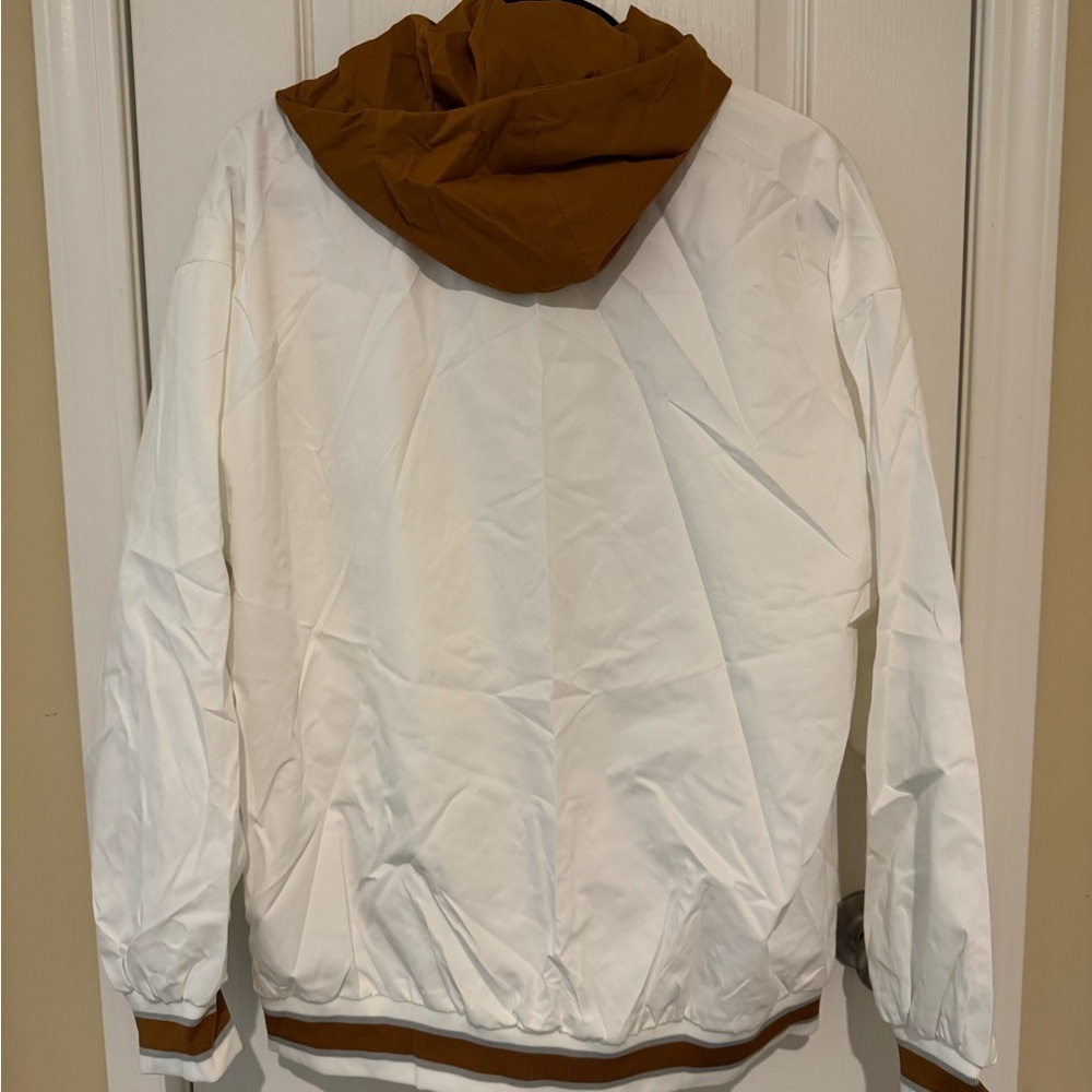 White and Brown 'DREAMS' Jacket - Picture 2 of 7